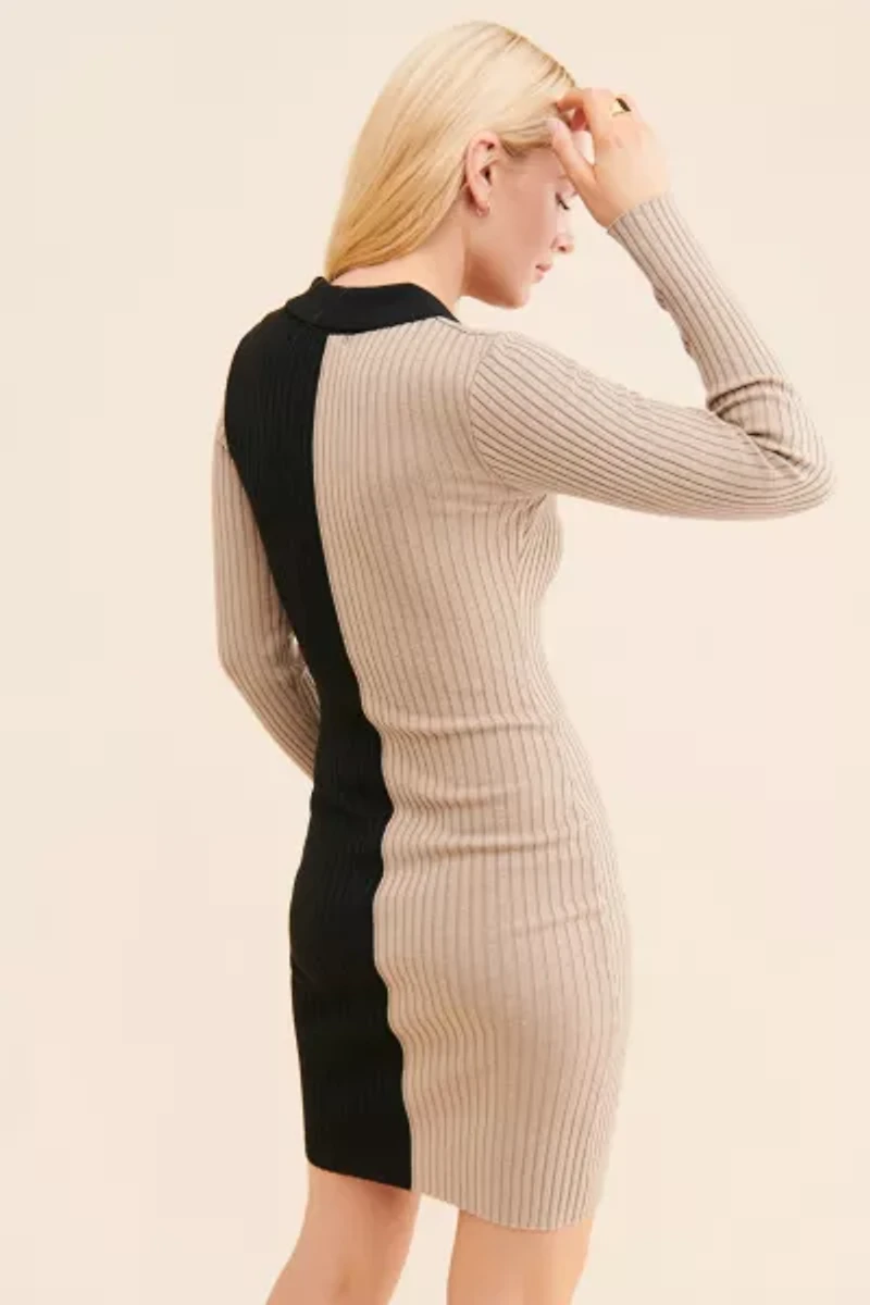 Daisy Street Split Knit Dress