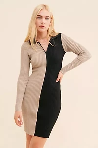 Daisy Street Split Knit Dress