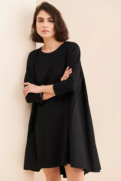 English Factory Mixed Media Pleated Dress