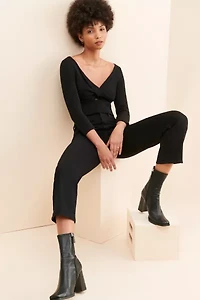 JUST BLACK DENIM Ribcage Cropped Straight Leg Jeans