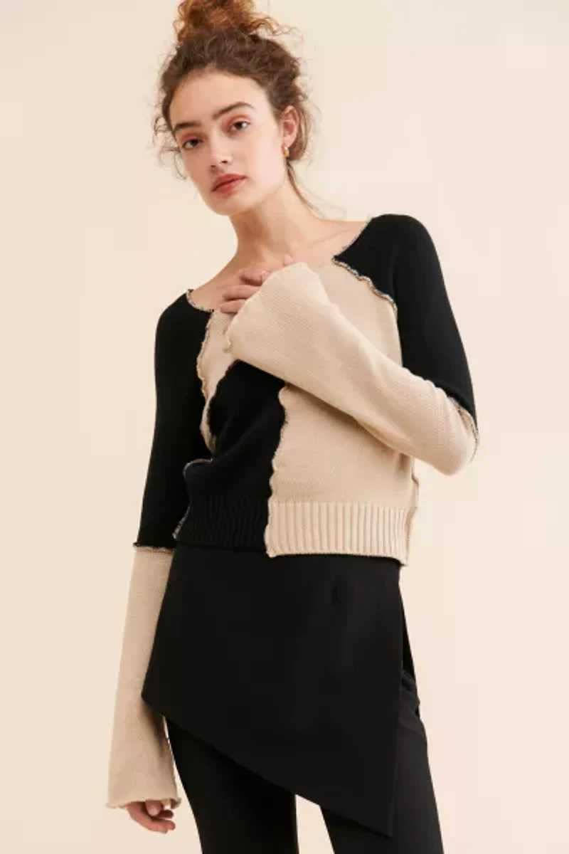 Steve Madden Rylee Colorblock Sweater