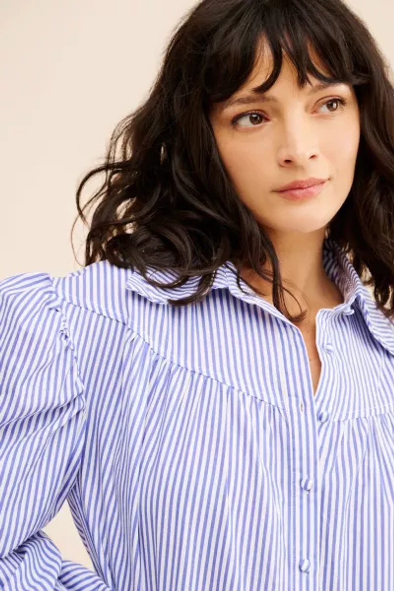 4SI3NNA Tiered Mini Shirtdress