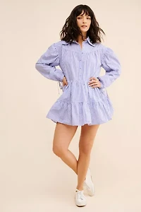 4SI3NNA Tiered Mini Shirtdress