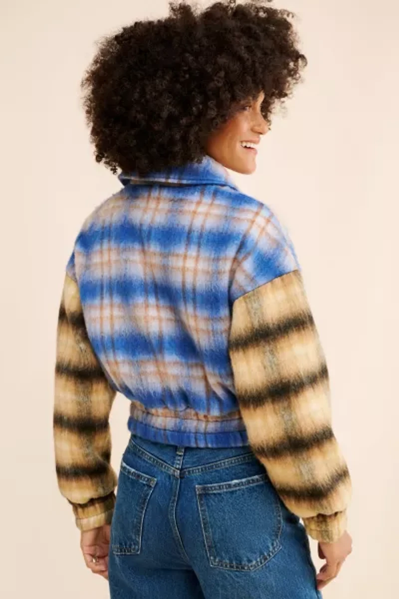 Stevie Plaid Wool Jacket