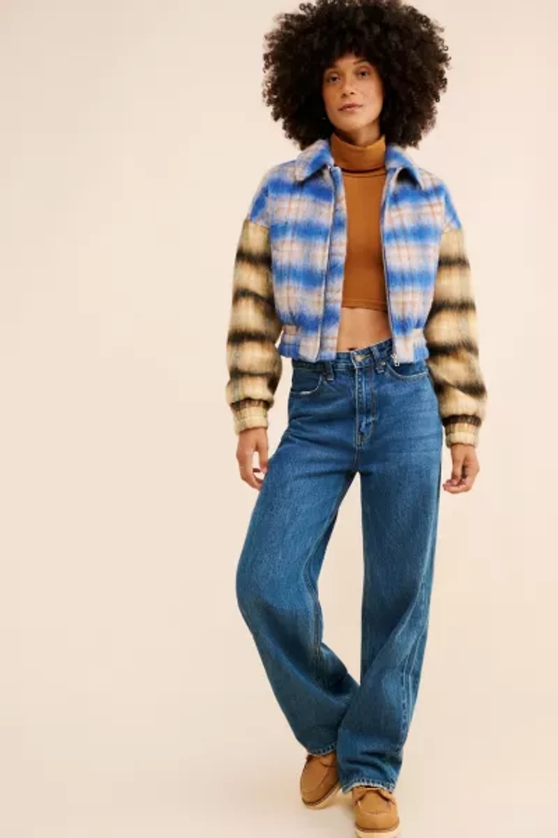 Stevie Plaid Wool Jacket