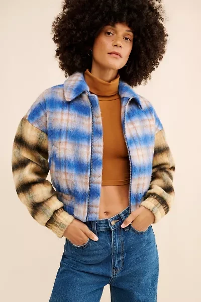 Stevie Plaid Wool Jacket