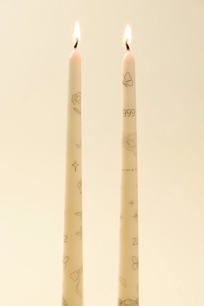 Fine Line Tattoo Taper Candle Set