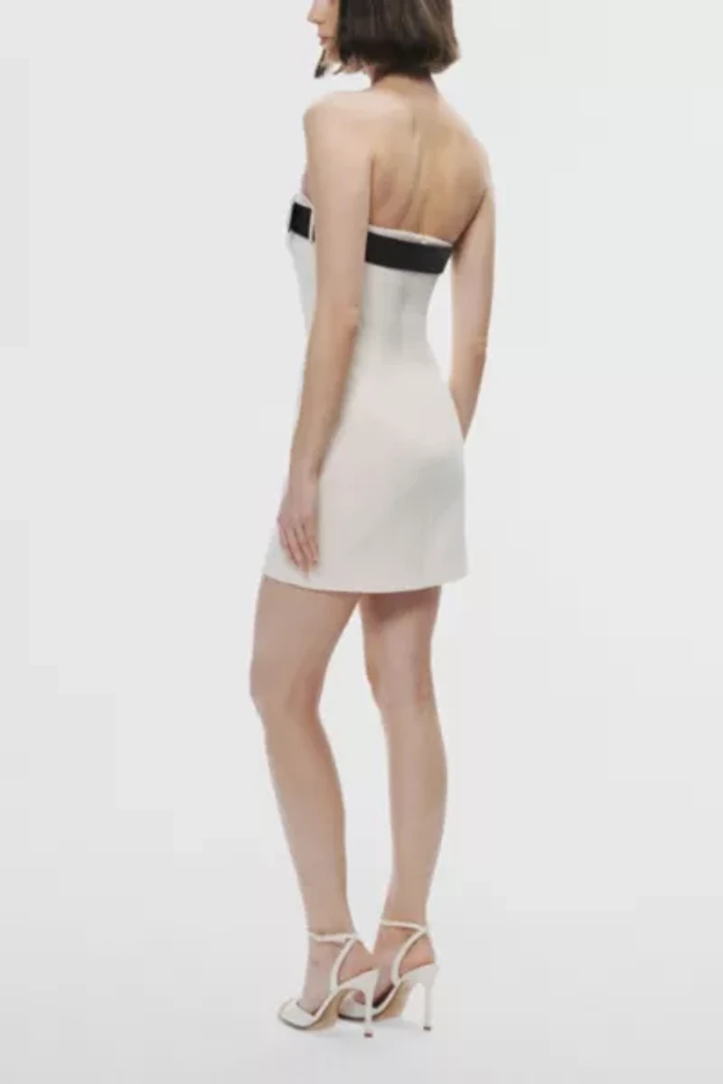 Nocturne Belted Strapless Mini Dress