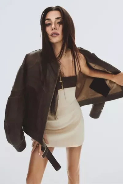 Nocturne Belted Strapless Mini Dress