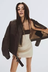 Nocturne Belted Strapless Mini Dress