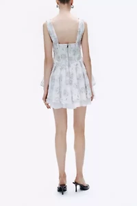 Nocturne Broderie Corset Mini Dress