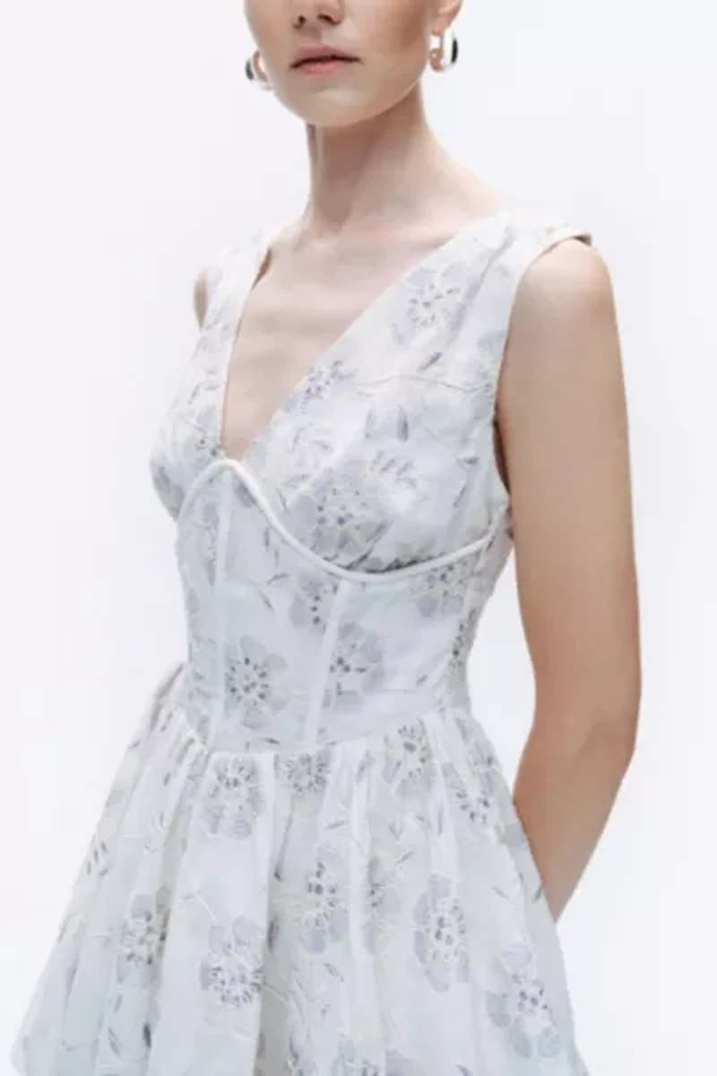 Nocturne Broderie Corset Mini Dress