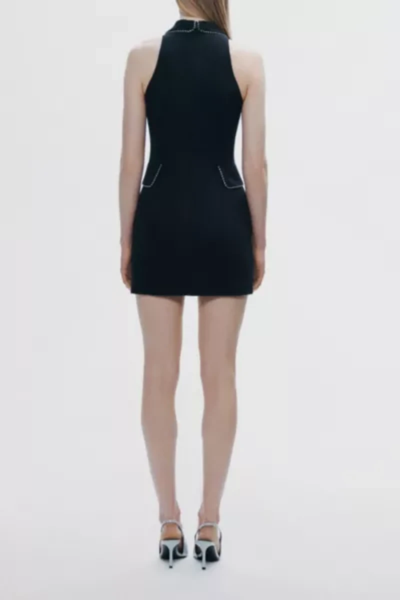 Nocturne Collared Mini Dress
