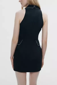 Nocturne Collared Mini Dress
