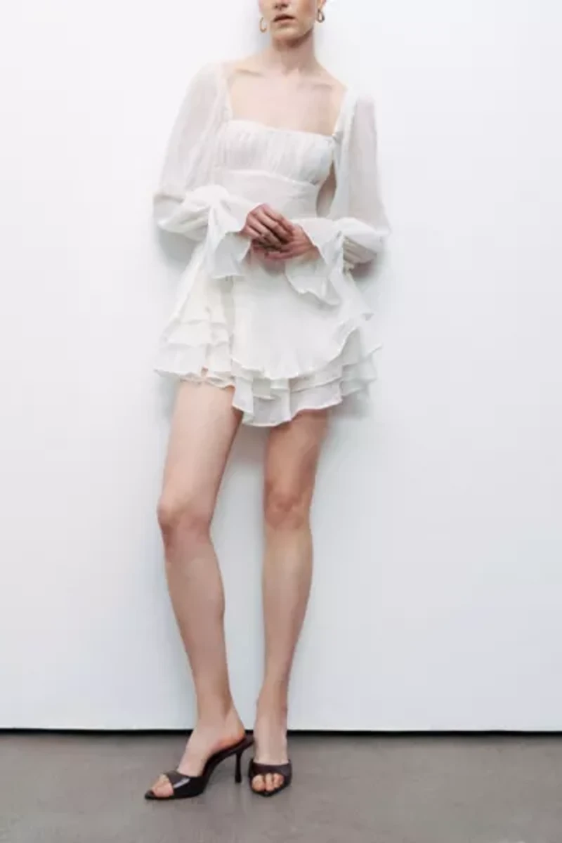 Nocturne Ruffled Mini Dress
