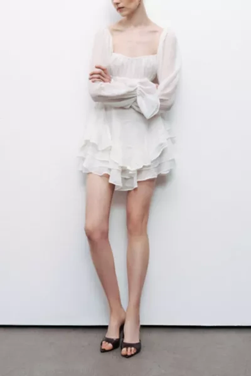 Nocturne Ruffled Mini Dress