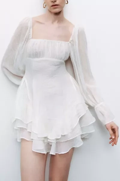 Nocturne Ruffled Mini Dress