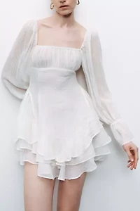 Nocturne Ruffled Mini Dress