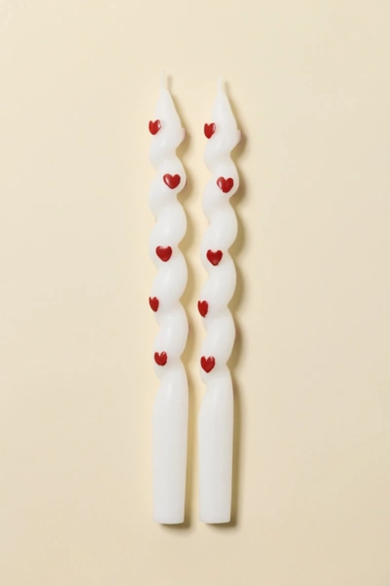 For Love & Lemons UO Exclusive Heart Taper Candle Set