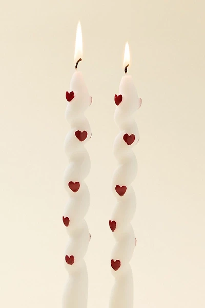 For Love & Lemons UO Exclusive Heart Taper Candle Set