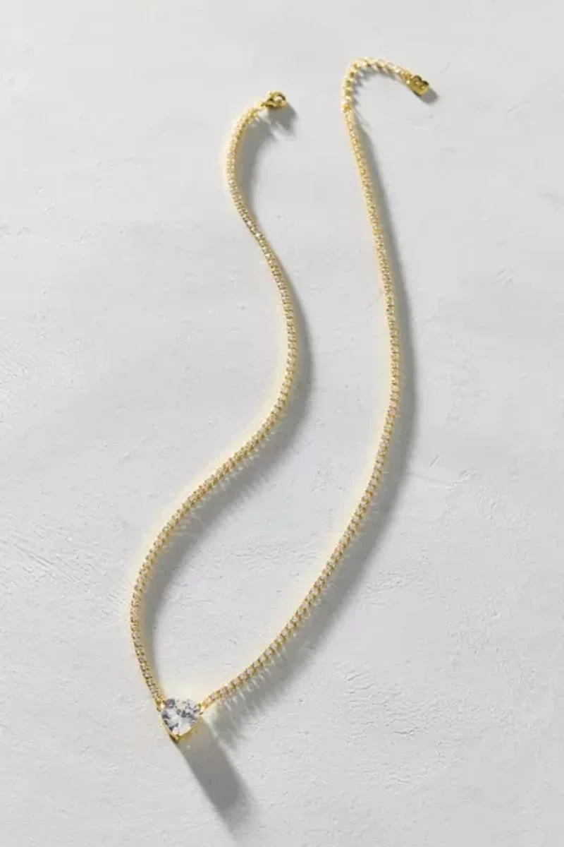 BONBONWHIMS UO Exclusive Heart Gumdrop Tennis Necklace