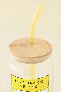 Peanuts Snoopy Graphic To-Go Glass Tumbler