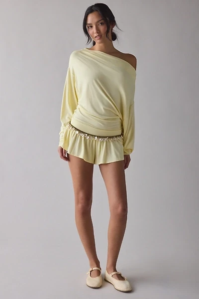 Out From Under Kiera Jersey Knit Off-The-Shoulder Sleep Romper