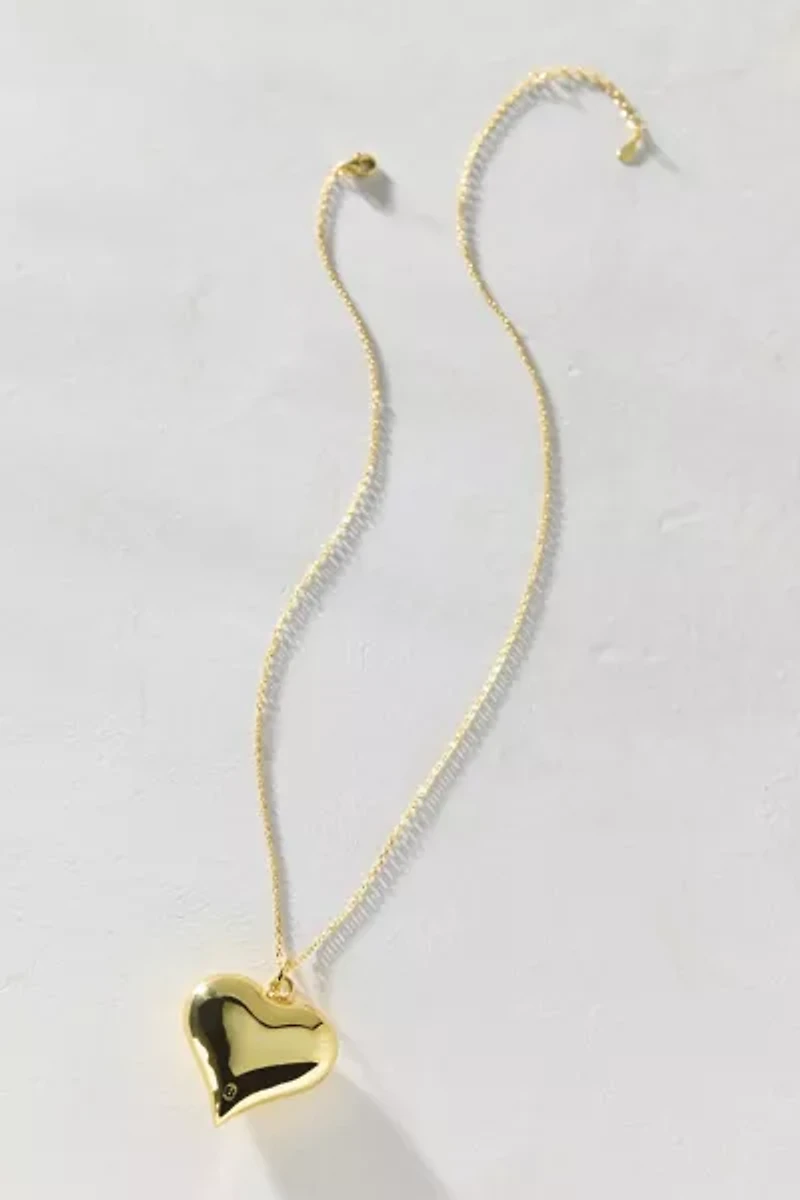 Big Heart Chain Necklace