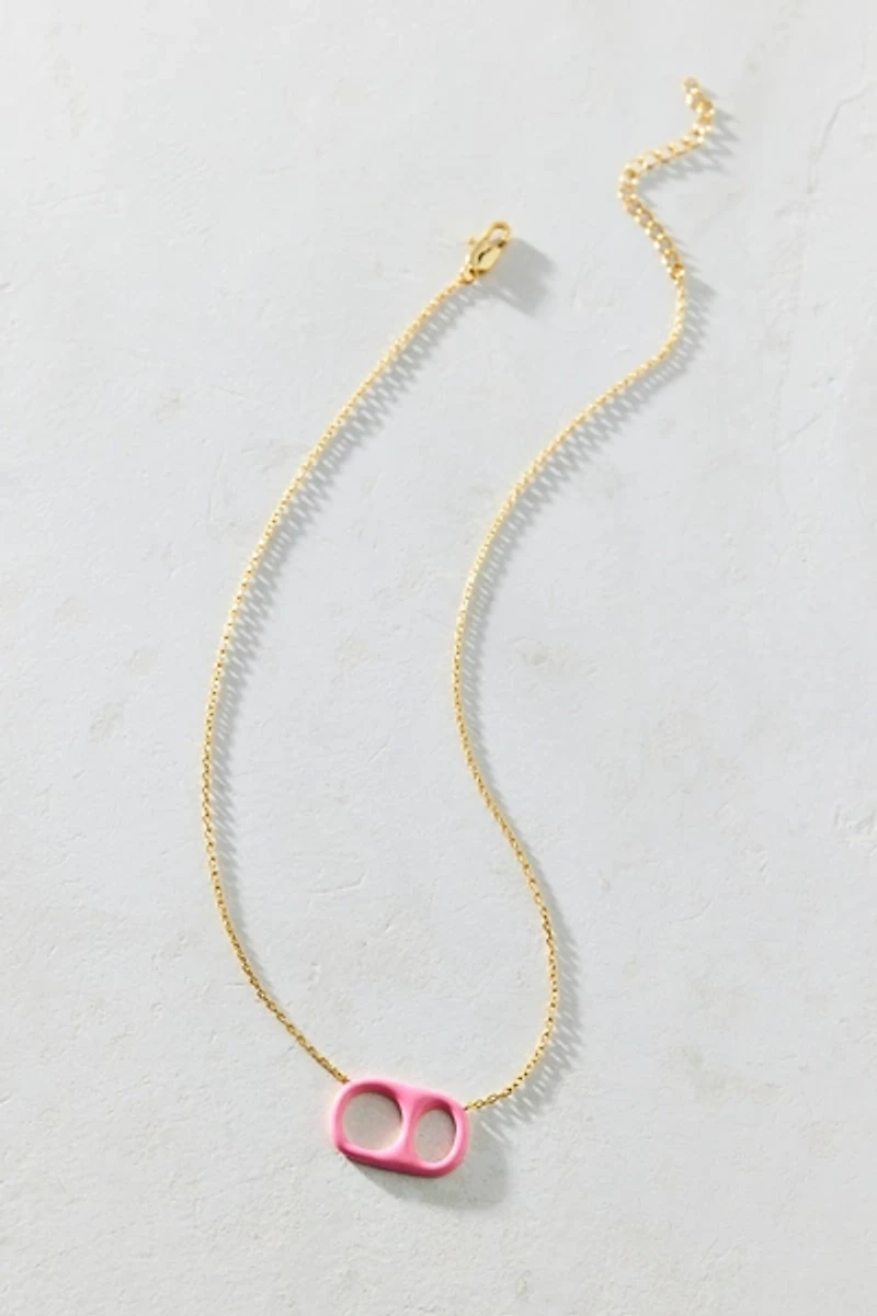 BONBONWHIMS UO Exclusive Pink Enamel Pop Drop Necklace