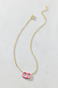 BONBONWHIMS UO Exclusive Pink Enamel Pop Drop Necklace