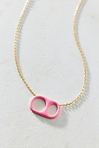 BONBONWHIMS UO Exclusive Pink Enamel Pop Drop Necklace