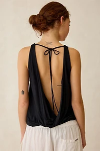 Out From Under Kiera Jersey Knit Twisted Cowl Neck Tank Top