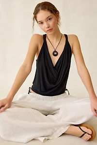 Out From Under Kiera Jersey Knit Twisted Cowl Neck Tank Top