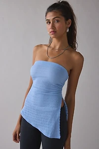UO Afterparty Asymmetric Side-Slit Flyaway Tube Top