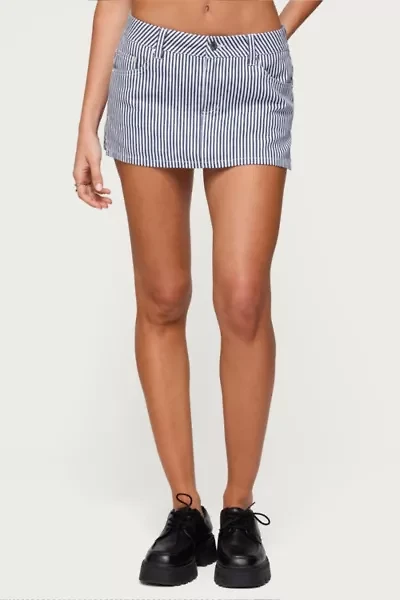 Edikted Liliane Striped Mini Skort
