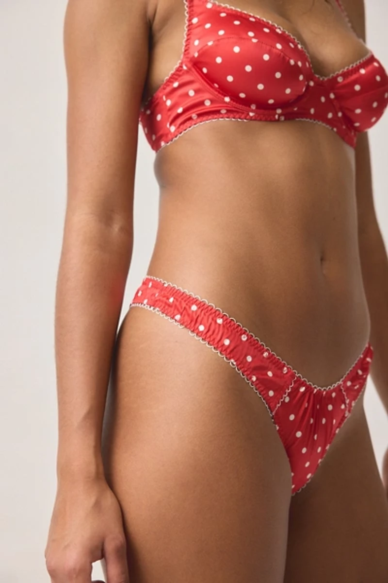 For Love & Lemons That's Amore Polka Dot Thong
