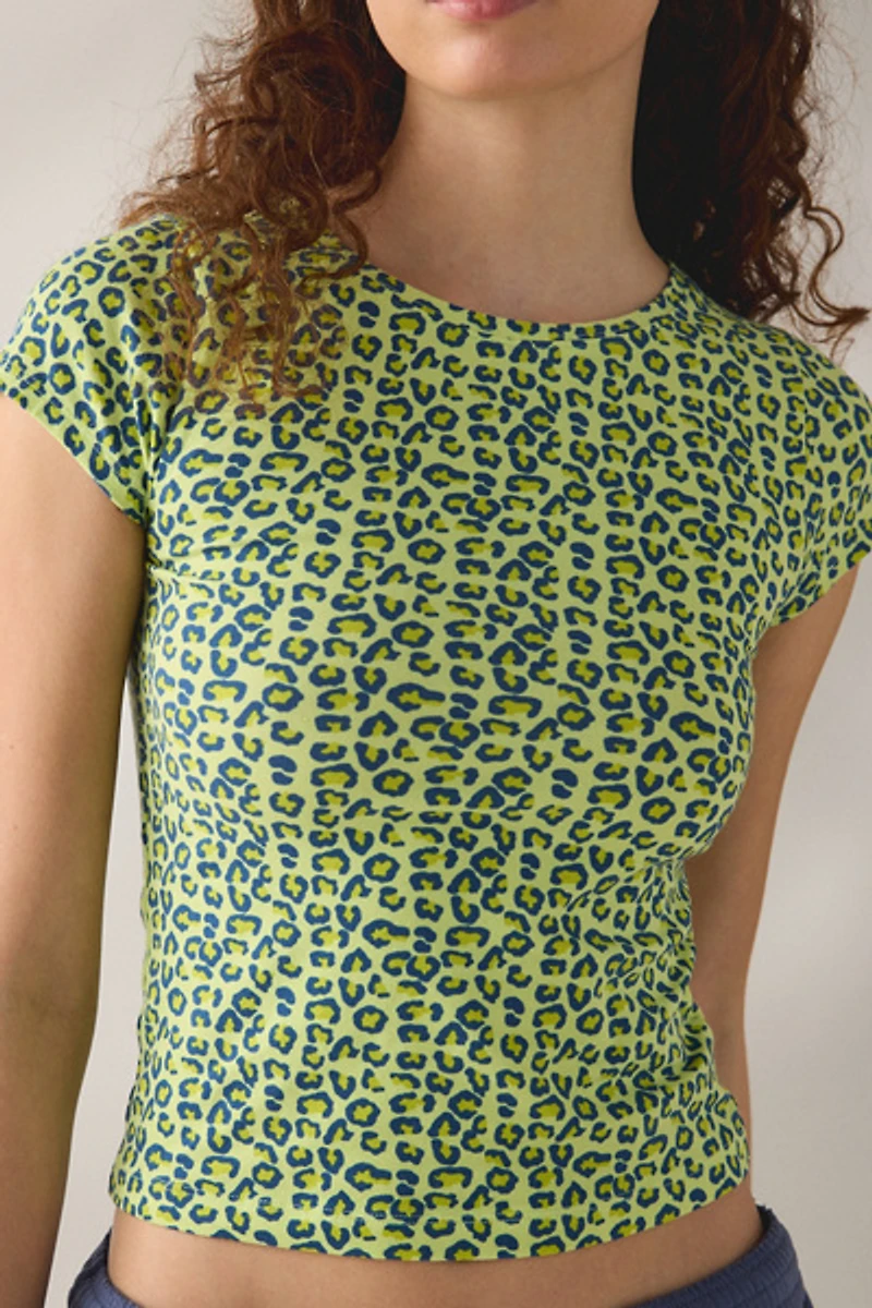 Out From Under Bec Short Sleeve Cropped Baby Tee