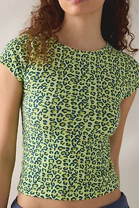 Out From Under Bec Short Sleeve Cropped Baby Tee