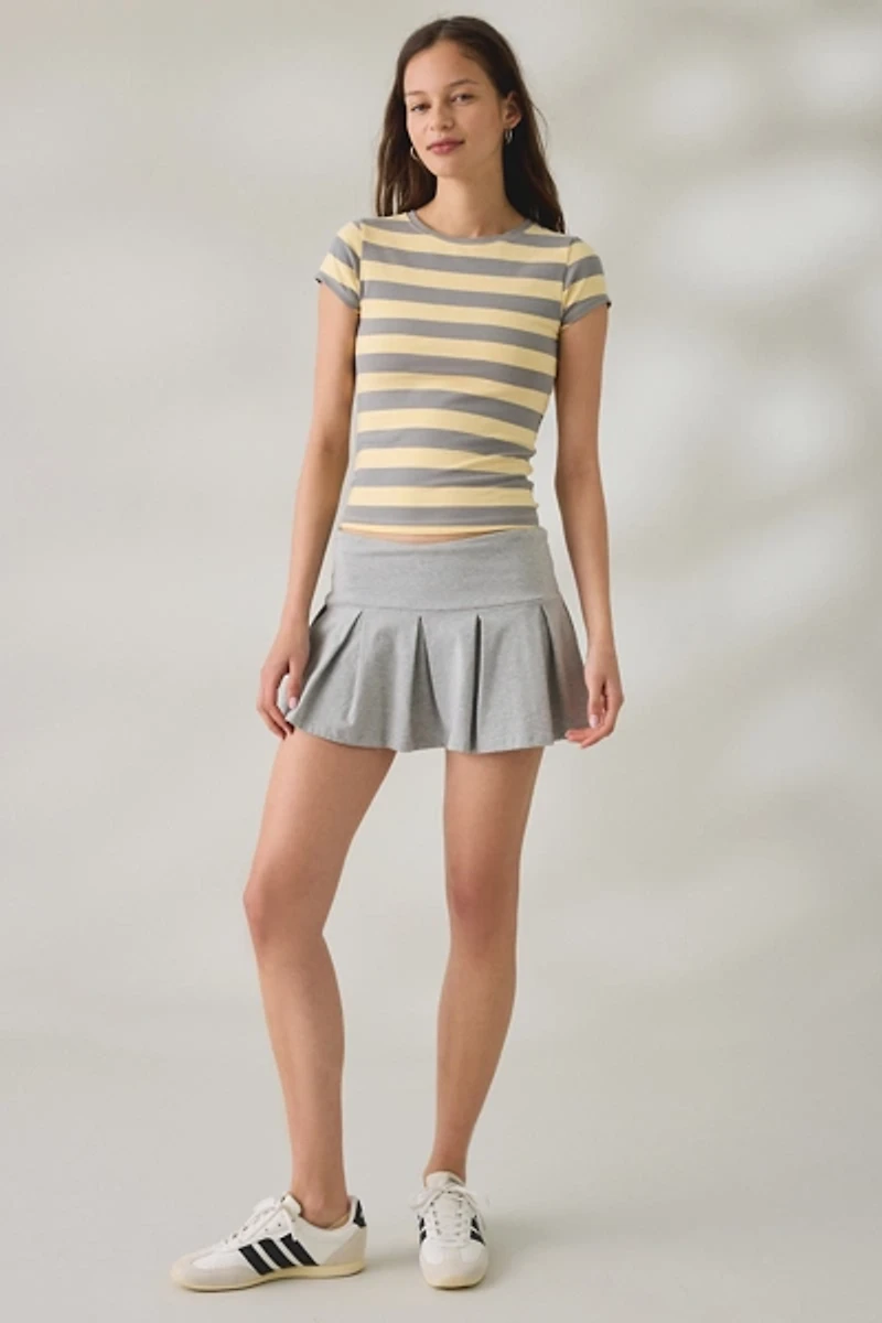 Out From Under Bec Short Sleeve Cropped Baby Tee