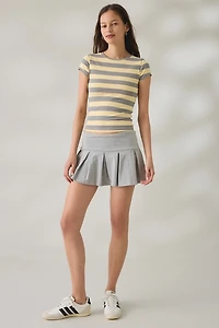 Out From Under Bec Short Sleeve Cropped Baby Tee