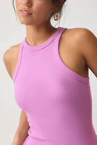 BDG Off-Duty Ribbed High Neck Tank Top