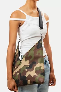 ADW Small Waxed Camo Crossbody Gami Bag