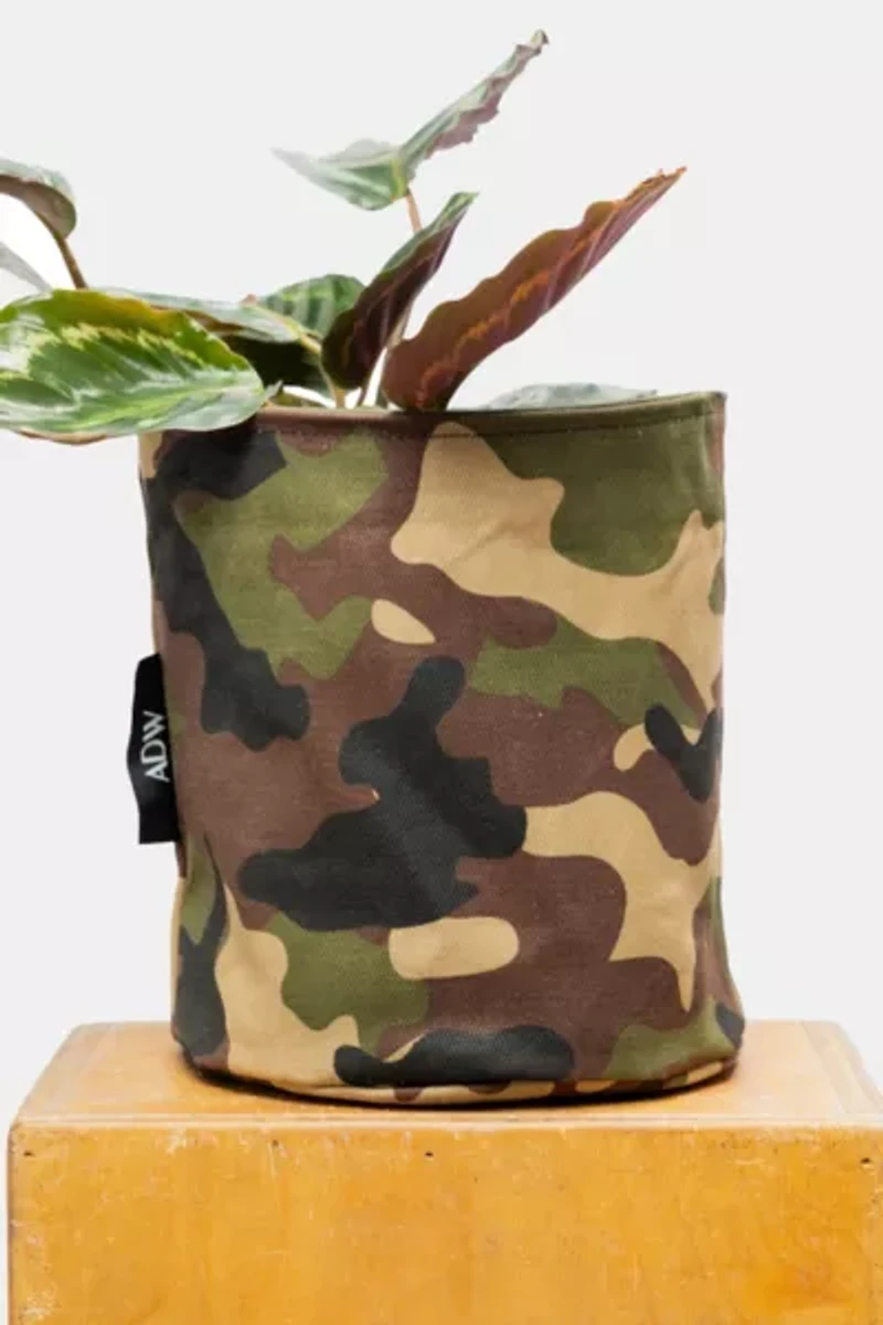 ADW Waxed Camo Plant Pot Cover