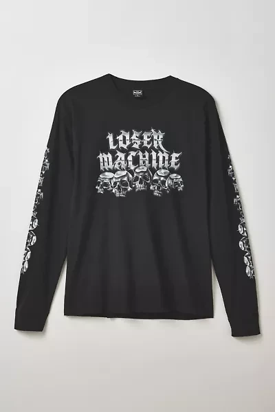 Loser Machine Crystal Skull Graphic Long Sleeve Tee