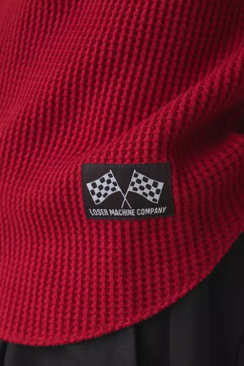 Loser Machine Throwback Graphic Long Sleeve Thermal Tee