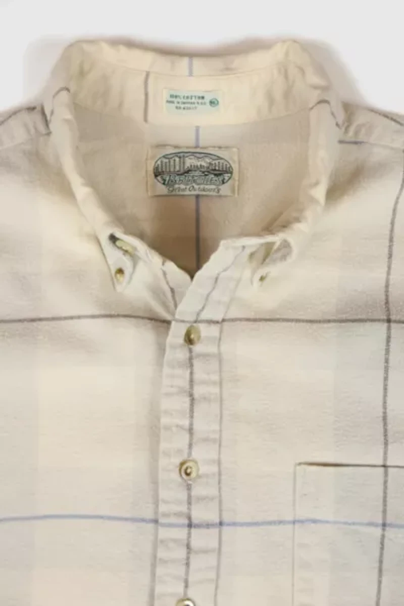 Vintage Plaid Button-Down Shirt