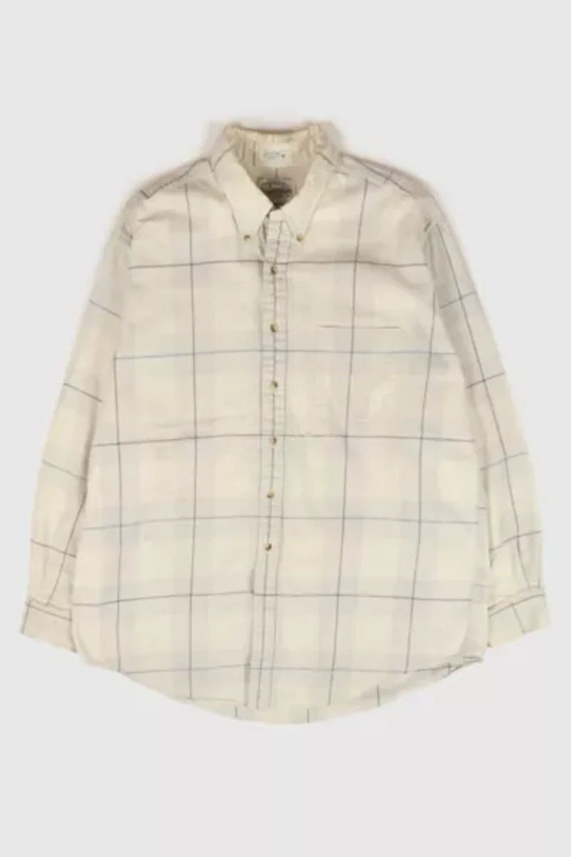 Vintage Plaid Button-Down Shirt