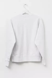Vintage Y2K Champion Distressed Reverse Weave White Crewneck Sweatshirt