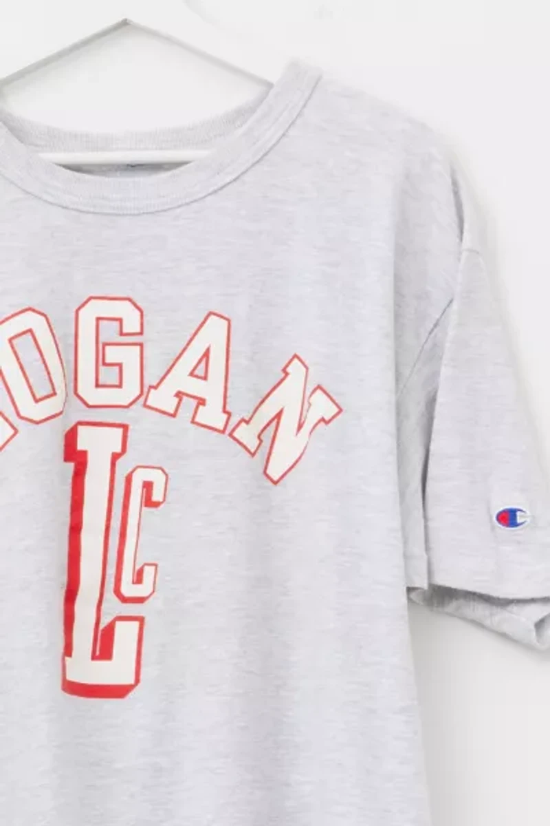 Vintage 1990s Champion Logan University Spell Out Graphic T-Shirt