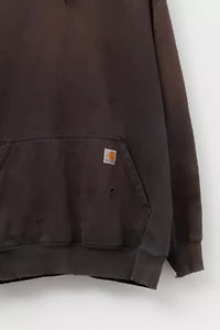 Vintage Y2K Carhartt Distressed Black Hoodie Pullover Sweatshirt